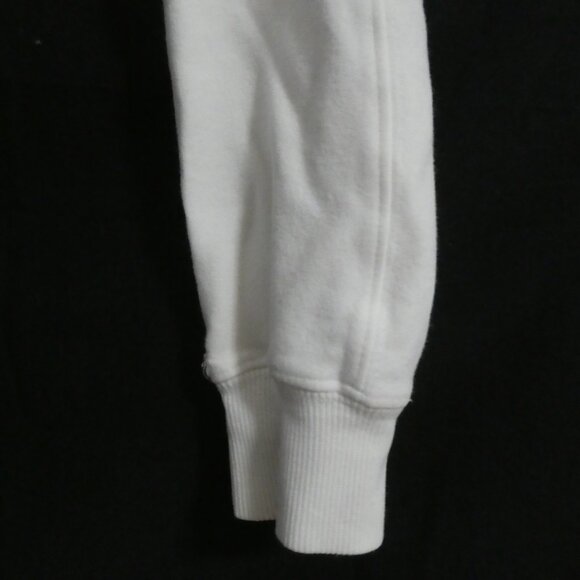 BEBE | small | White Cropped Blue Bebe Logo Hoodie | Zip Closure | Made In USA - Picture 10 of 16